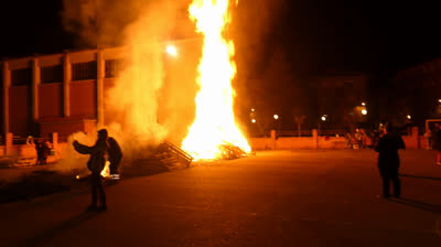 HOGUERA BARRIO DE SAN LEON EN TERUEL